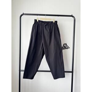 Transit Cotton Wide Cropped Easy Pants Black